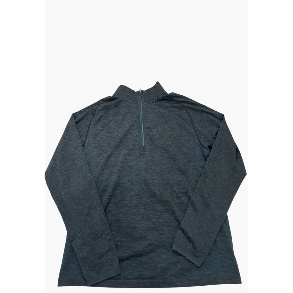 Lululemon Shirt Mens XL Blue Metal Vent Tech 1/4 Zip Long Sleeve Sweater